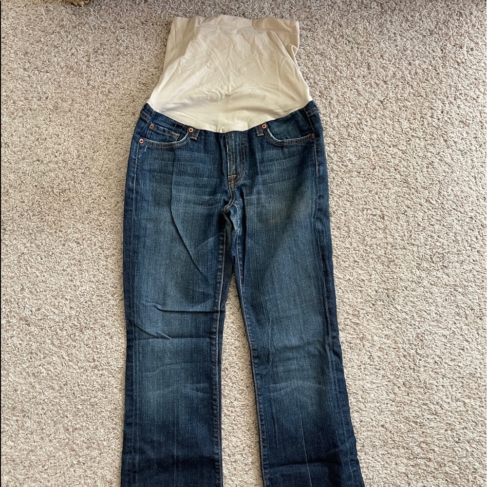 7 for all mankind maternity jeans. Size 28.